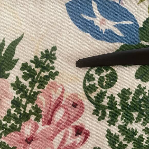 Waverly Spring Fever Cotton Fabric Remnant 59” x 55” Pink Floral Cottage READ - Picture 6 of 10